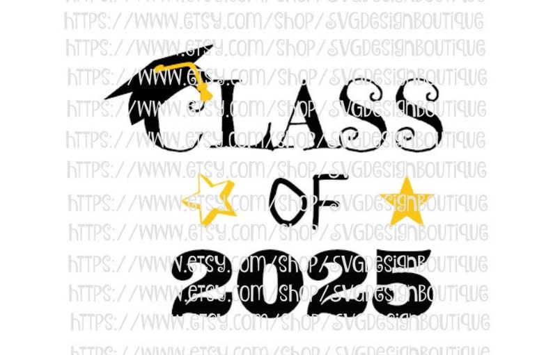 Class of 2025 SVG Cute Svg High School Graduate Svg College | Etsy