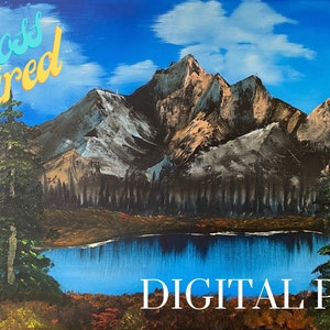 Bob Ross Inspired Landscape Painting