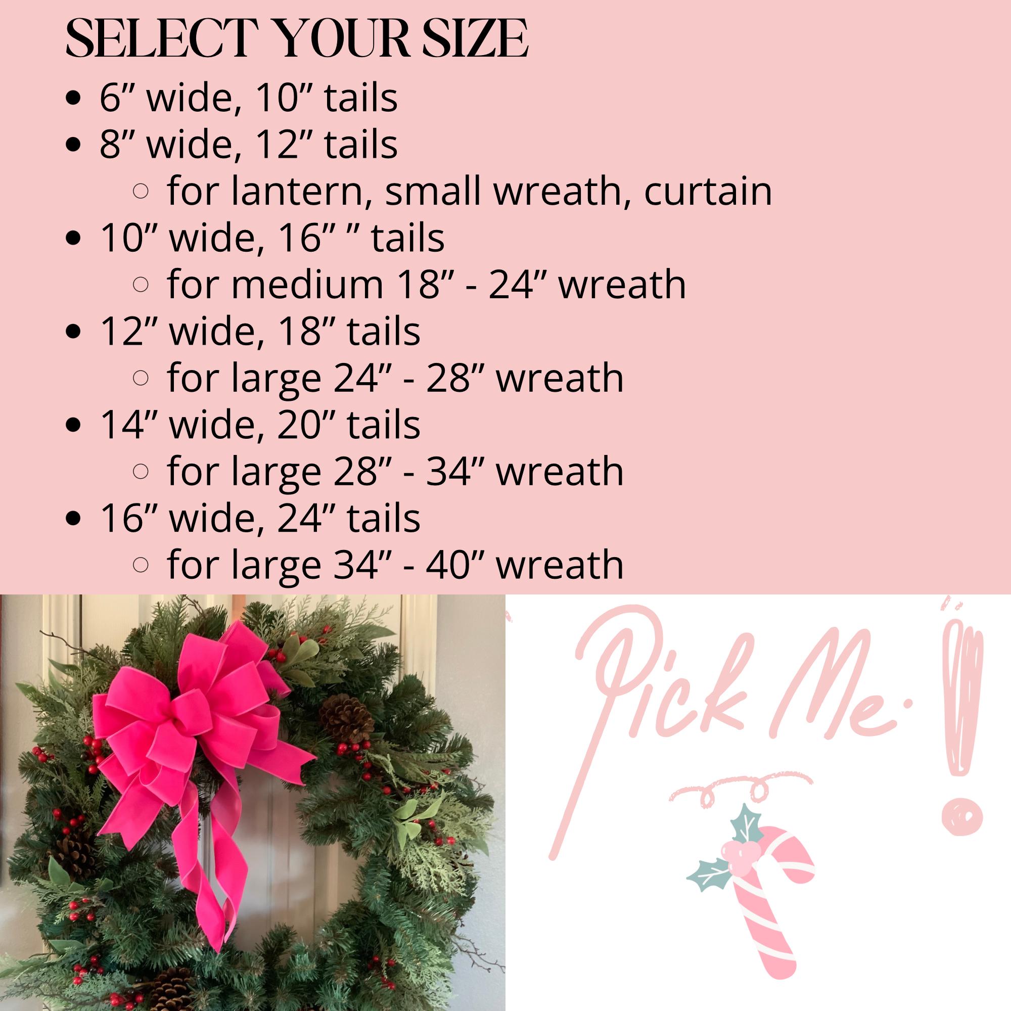 Handmade Hot Pink Velvet Christmas Tree Bow Topper: Neon Pink Candyland ...