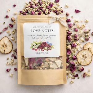 Love Notes Simmer Pot Kit – Rose & Jasmine Stovetop Potpourri – Romantic Valentine Home Scent