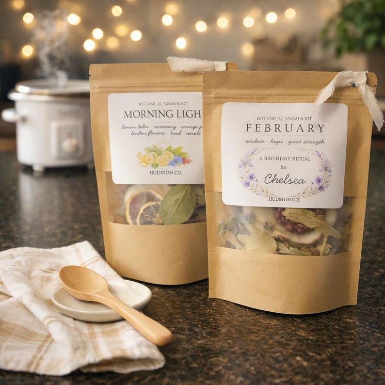 February Birthday Simmer Kit Gift Set – Personalized Simmering ...