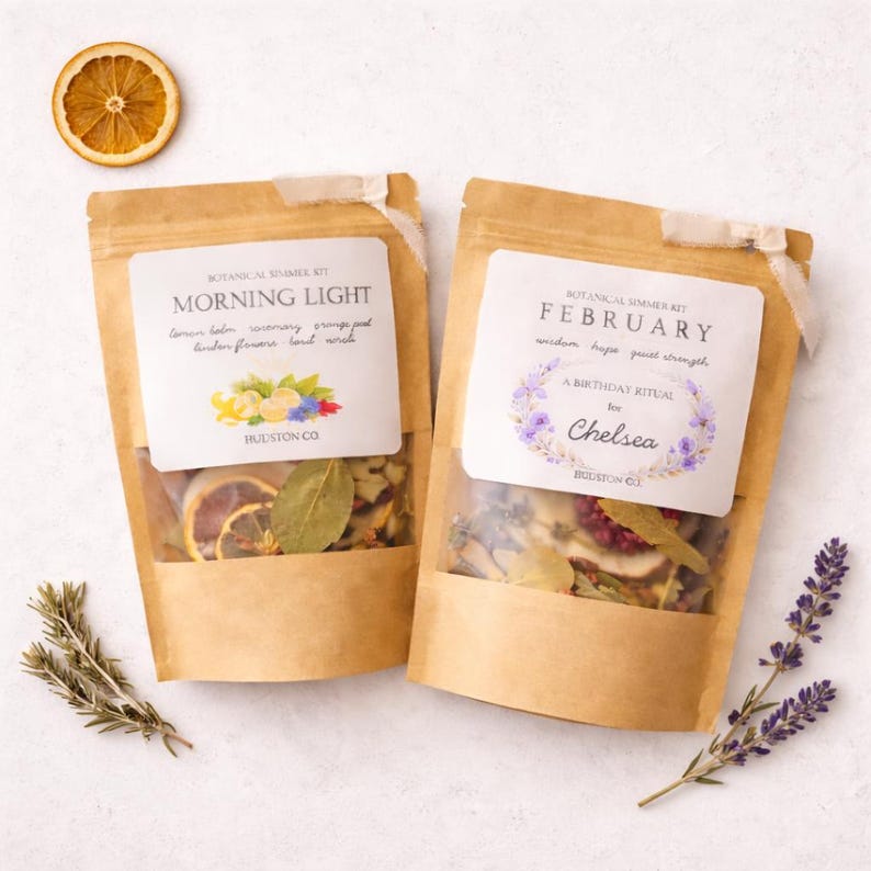 February Birthday Simmer Kit Gift Set – Personalized Simmering ...