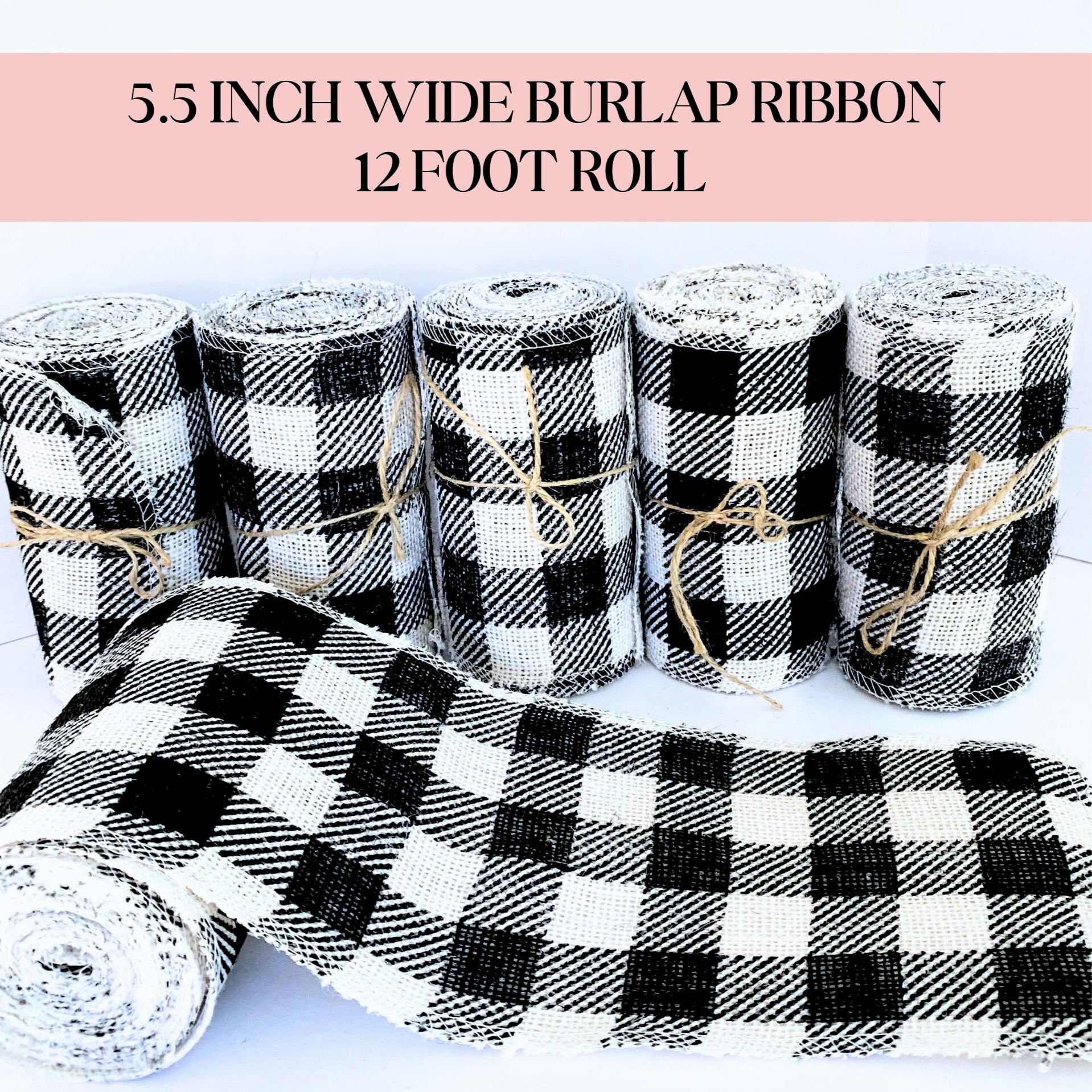 Burlap ribbon roll hotsell