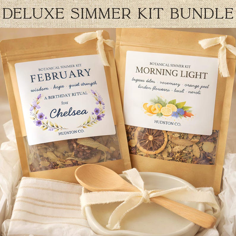 February Birthday Simmer Kit Gift Set – Personalized Simmering ...