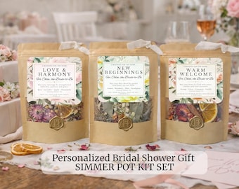 Christian Bridal Shower Gift for Bride | Personalized Simmer Pot Kit bride to be wedding idea faith based new home blessing
