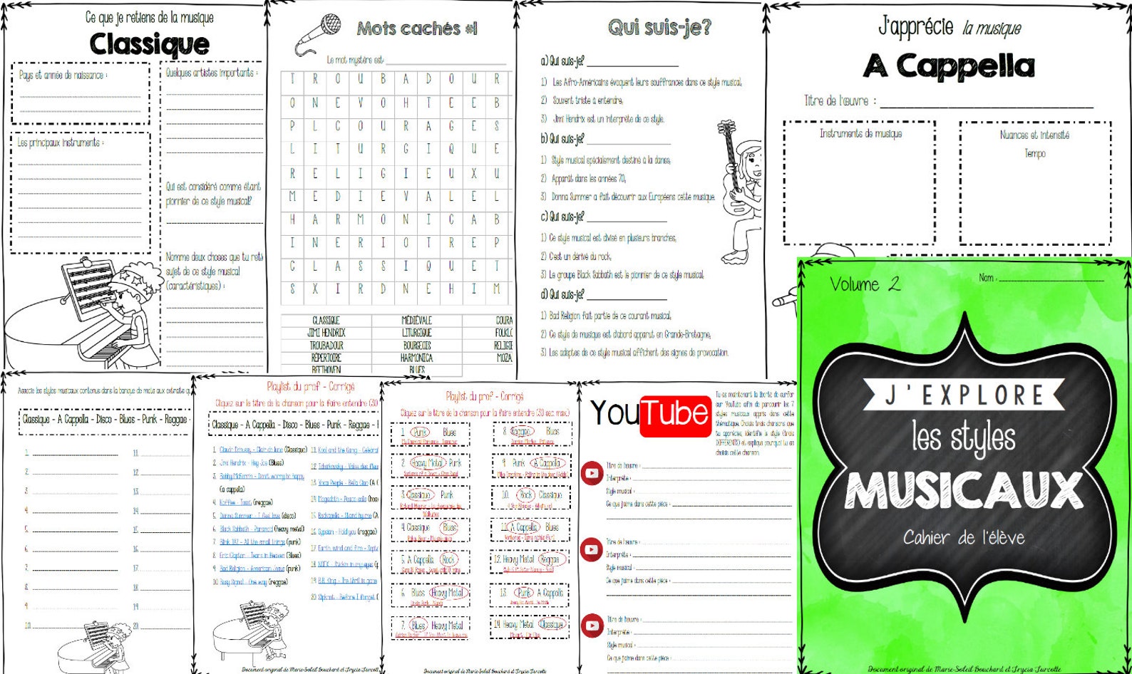 Les genres musicaux vol. 2 Etsy