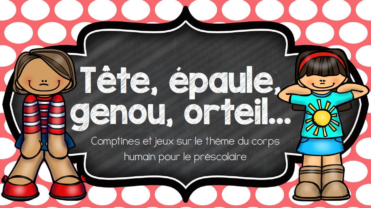 Tete Epaules Genoux Orteils Jeux Corps Humain Etsy Singapore