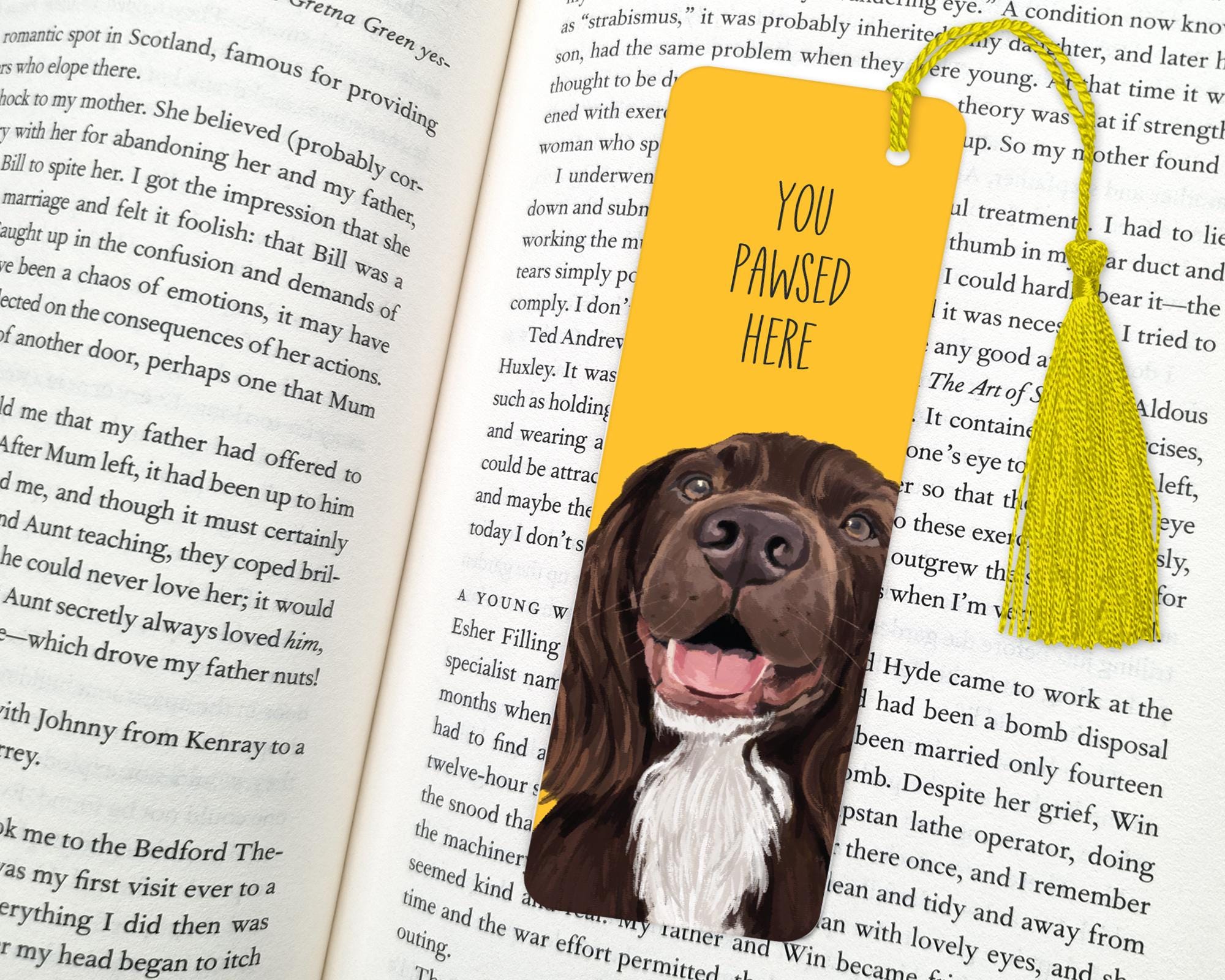 Cocker Spaniel Bookmark: Dog Lover Gift - Etsy Australia