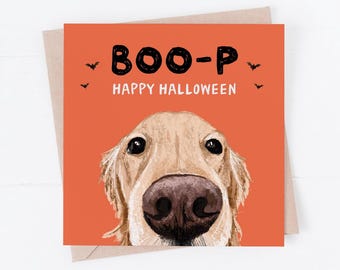 Halloween Card: Boop Dog illustration