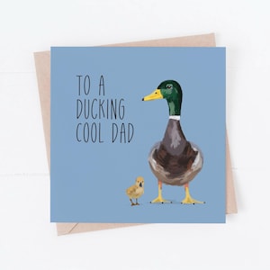 Papa Geburtstagskarte, Vatertagskarte, Papa Karte, Papa, Ente, Entenkarte, lustige Papa Karten, Papa Geburtstag, Geschenke für Papa