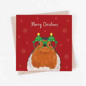 Carte de Noël rouge-gorge, carte rouge-gorge, cadeau rouge-gorge, rouge-gorge, carte de Noël, carte de Noël, carte de rouge-gorge de Noël, rouge-gorge de Noël, rouge-gorge de Noël, Noël amusant