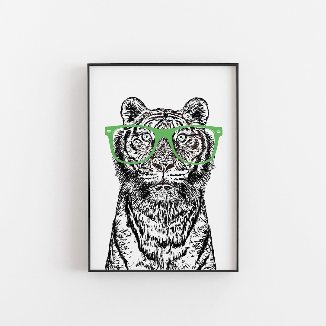Tiger Print, Tiger Wall Art, Tiger Art, Tiger Gift, Tiger, Wildlife