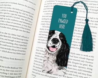 Marque-page Springer Spaniel : cadeau pour amoureux des chiens