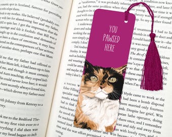 Calico Cat Bookmark: handmade gifts