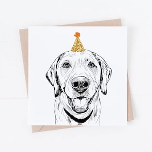 Carte d'anniversaire de chien, carte de Labrador, carte d'anniversaire de Labrador, Labrador, du chien, cartes de chien, cadeau de Labrador, laboratoire d'amusement