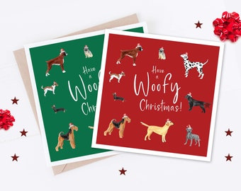 Dog Christmas Cards, Christmas Cards, Xmas cards, dogs, cards, happy holidays, dog cards