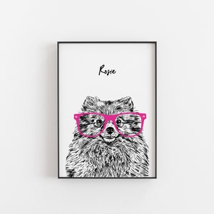 Pomeranian Dog Print, Pomeranian art, Pomeranian poster, Pomeranian gift