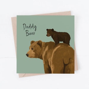 Daddy Karte, Papa Karte, Papa Bär, Vatertag, Vatertagskarte, bester Papa, Papa Bär Karte, Geschenke für Papa, neuer Papa, neuer Papa