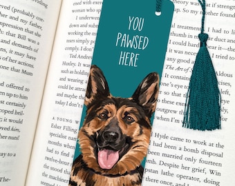 German Shepherd Bookmark: Dog Lover Gift