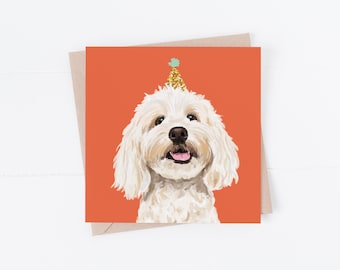 Cockapoo Birthday Card: Dog Lover Gift