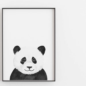 Panda Print - Etsy