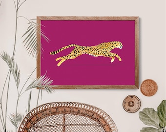 Watercolor Cheetah Print: Animal Nursery Art
