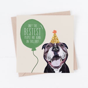 Hundegeburtstagskarte, beste Freundkarte, Freundkarte, Geburtstagskarte, vom Hund, Geburtstagskarten, Hundekarten, Freundhundkarte