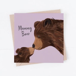 Mama Bär Karte, Mama Karte, Mama, Mama Karte, Muttertag, Muttertagskarte, beste Mama, beste Mama Bär