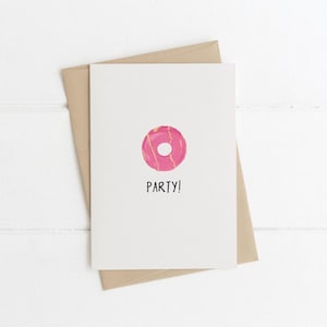 Party Ring Biscuit Birthday Card: Fun Celebration Card