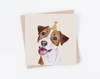 Jack Russell Birthday Card: Dog Lover Greeting Card