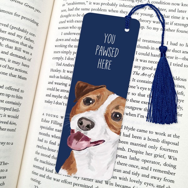jack russell bookmark, dog bookmark, bookmark, dog gift, fun bookmarks, bookmarks, jack russell gift, jack russell terrier, jack russell art