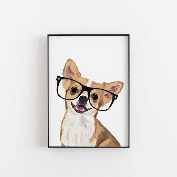 Chihuahua Gift, Chihuahua Print, Personalised Chihuahua, Chihuahua art, dog print, Chihuahua poster, dog gift