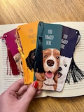 dog bookmark: hand-illustrated artwork, gifts for dog lovers, book accessories
