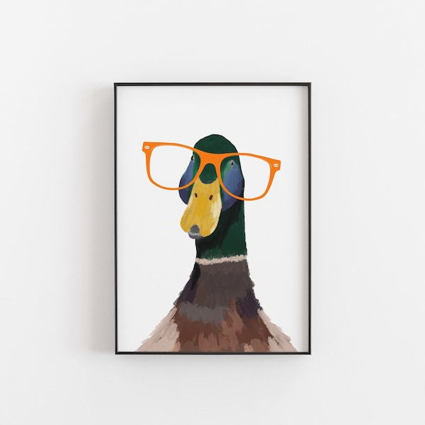 Duck Print, Duck Gift, Duck art, duck poster, duck wall art, ducks, funny ducks, duck art, gifts under 20, gifts for the home, duck