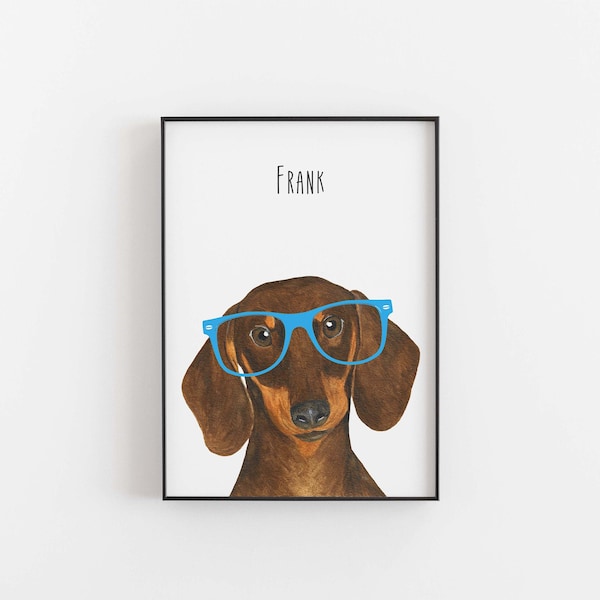 Dachshund Wall Art Etsy