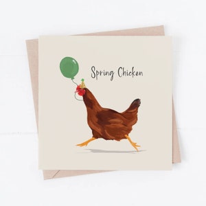 Tarjeta de cumpleaños de pollito, tarjeta de amigo, tarjeta de gallina, tarjeta de cumpleaños, cumpleaños divertido, tarjetas de cumpleaños, pollito, tarjeta divertida, cumpleaños antiguo