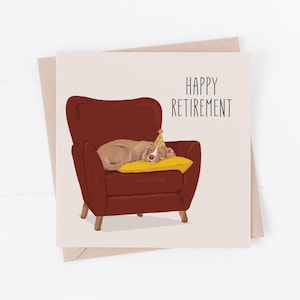 Carte de retraite, retraite, carte de bonne retraite, bonne retraite, cartes de retraite amusantes, cartes de retraite pour les amoureux des chiens