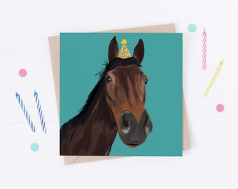 Horse Birthday Card: horse lover