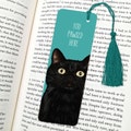 cat bookmark, black cat bookmark, bookmark, cat gift, black cat gift, fun bookmarks, bookmarks, cat lover gift, halloween gift