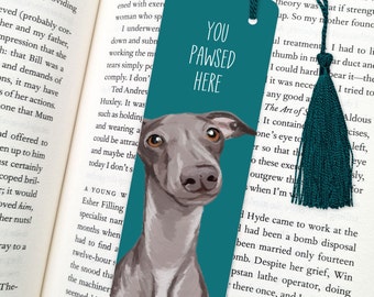 greyhound dog bookmark, dog bookmark, bookmark, greyhound, greyhound dog gift, fun bookmarks, bookmarks, greyhound gift, gift for dog lover