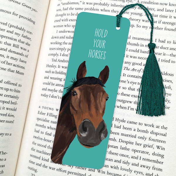 horse bookmark, bookmark, horse gift, fun bookmarks, bookmarks, horse lover gift, book lover gift, horse gifts, horse, horses