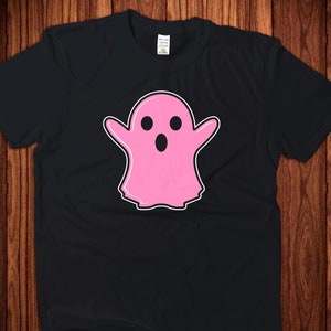 Cute Pink Ghost Halloween Shirt, Halloween Ghost T Shirt, Cute Halloween Shirt, Halloween Gift, Funny Halloween, Halloween Cute Ghost Shirt