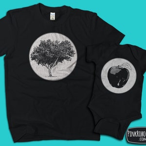 Dad and Baby Matching Shirts, Father Son Shirts, Father Daughter Shirts, The apple doesn&#39;t fall far from the tree, Father&#39;s Day Gift for Dad