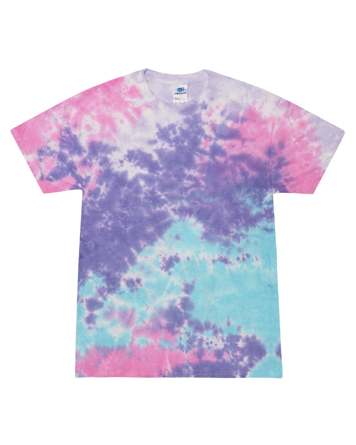 Pink Purple Blue Tie Dye T shirt for Adults and Kids Blank Tie