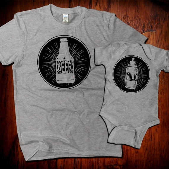 Regalo para amantes de la cerveza, camisetas a juego para papá y - Main Image