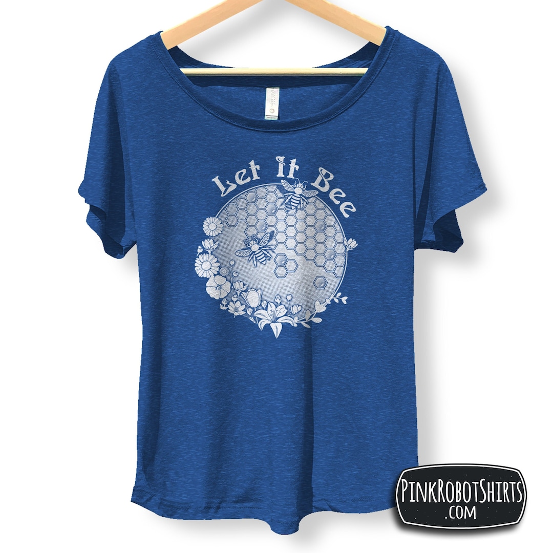 Bee Shirt for Women Let It Bee T-shirt Flowy Scoop Neck - Etsy