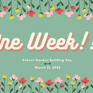 Green Garden School Event Reminder Banner Poster - Youtube, LinkedIn, Facebook, Instagram Banner for Event Reminders