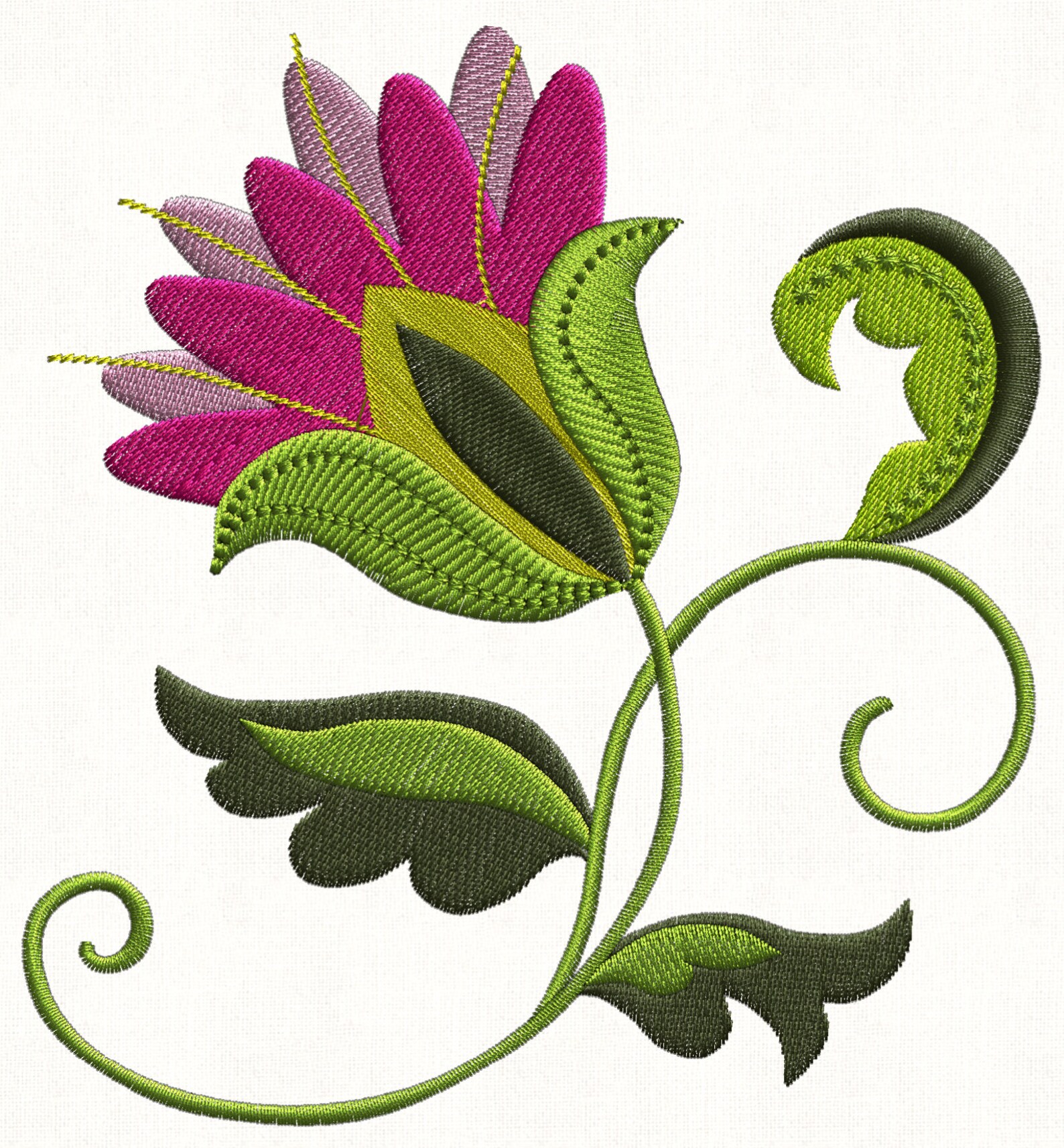 Spring Jacobean Machine Embroidery Designs 10 Designs for the Etsy
