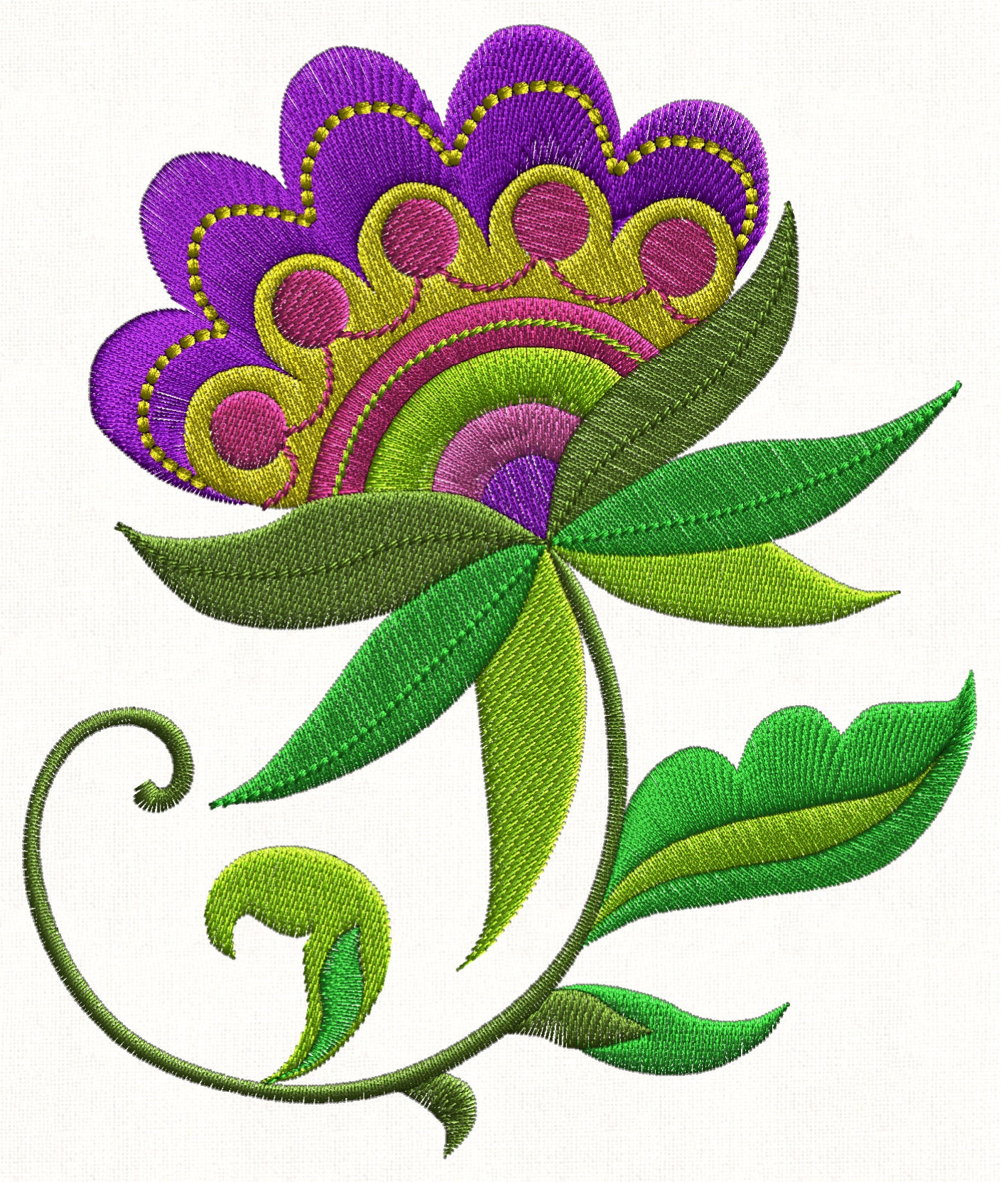 Spring Jacobean Machine Embroidery Designs 10 Designs for the Etsy