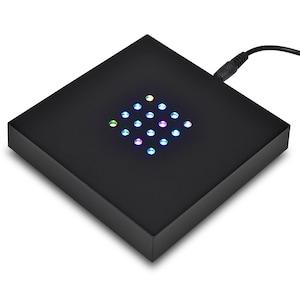 Santa Cruz Lights Large 16 LED Square Color Changing Stand Base Crystals, Glass Art